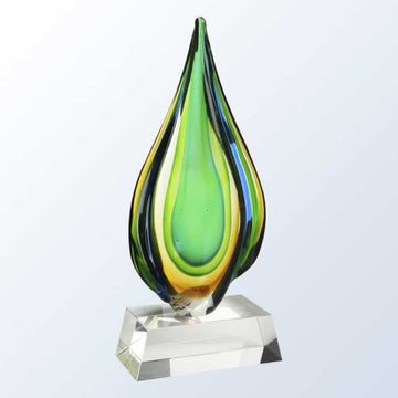art glass, art glass crystal awards, custom crystal awards, custom awards, abstract awards, glass art